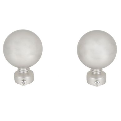 Terminal Bola Metal Plateada 19mm