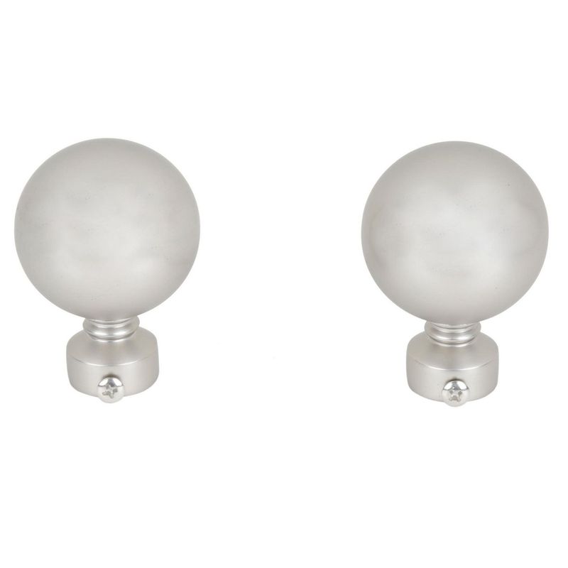 JUST HOME COLLECTION - Terminal Bola Metal Plateada 19mm
