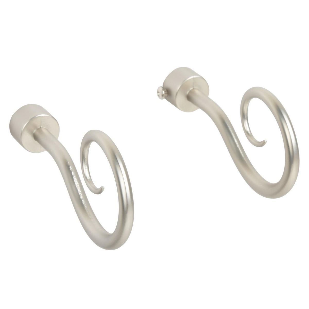 JUST HOME COLLECTION - Terminal Gancho fierro plateado 19mm (2 un)