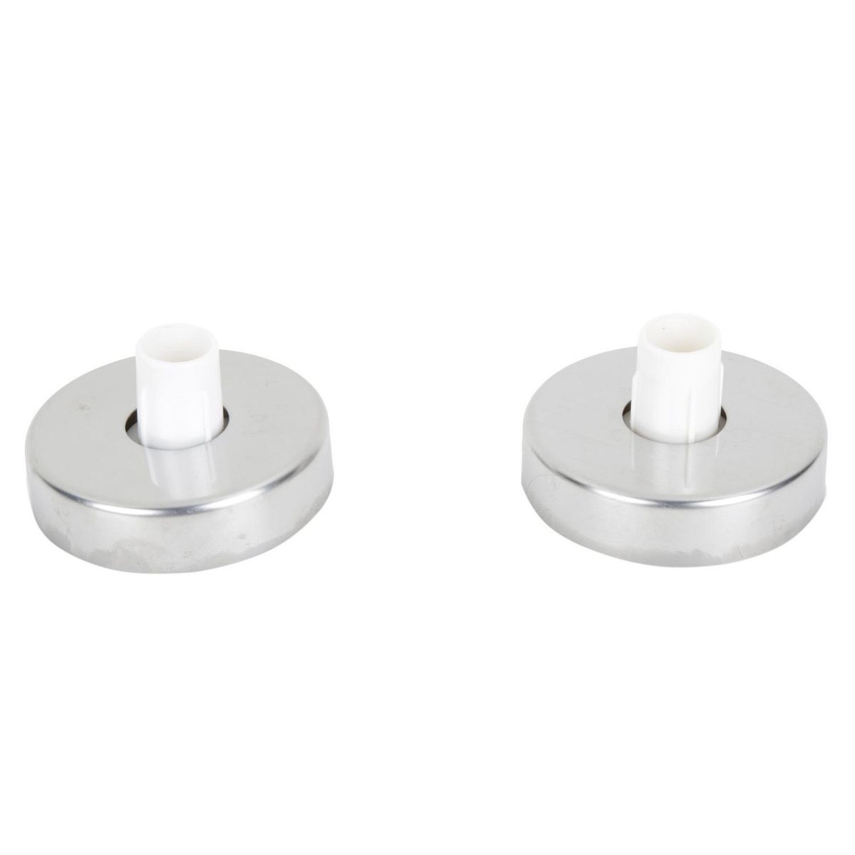 JUST HOME COLLECTION - Soporte Lateral c/tapa acero inoxibable 19mm (2un)