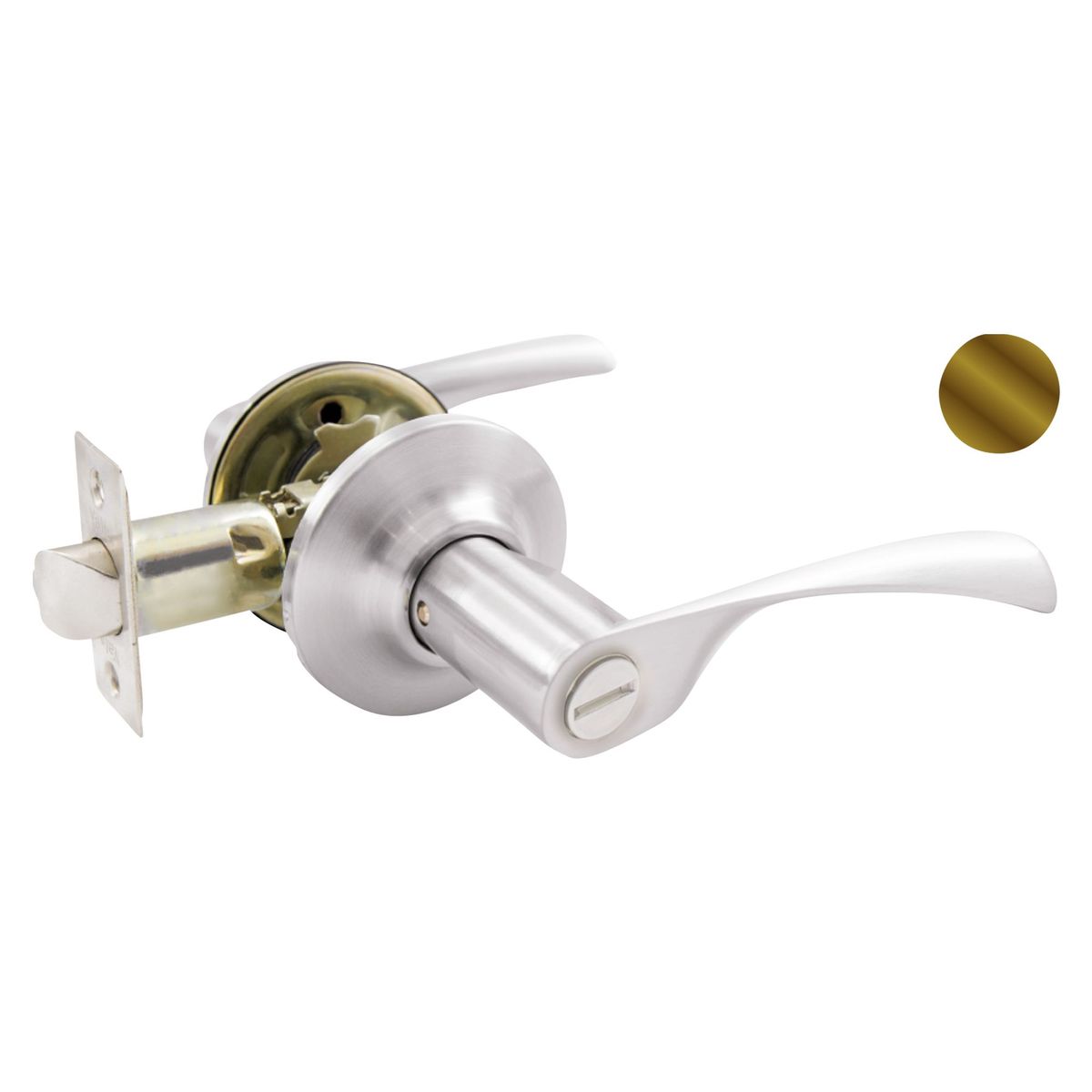 YALE - Cerradura de Manija Baño London Bronce