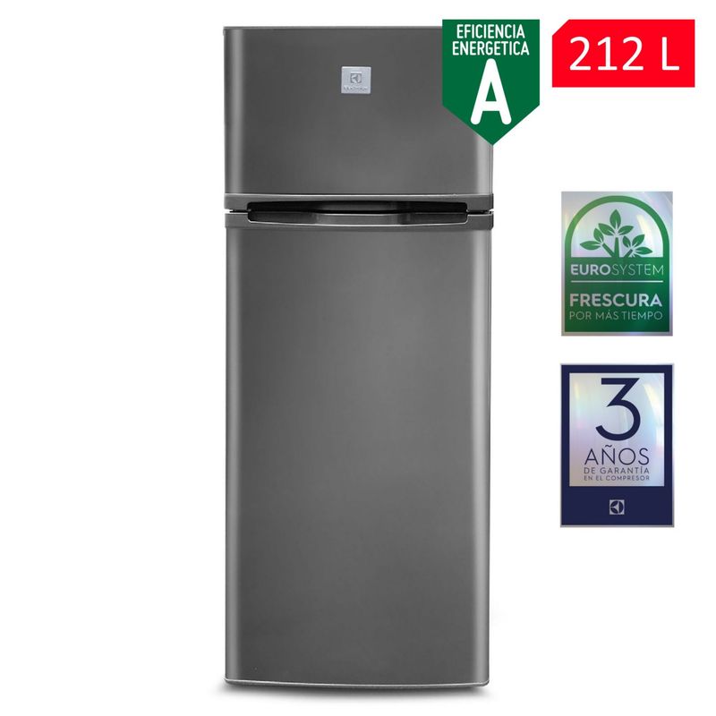 ELECTROLUX - Refrigeradora Electrolux 212 Lt Top Freezer ERT25G2HNI Inox