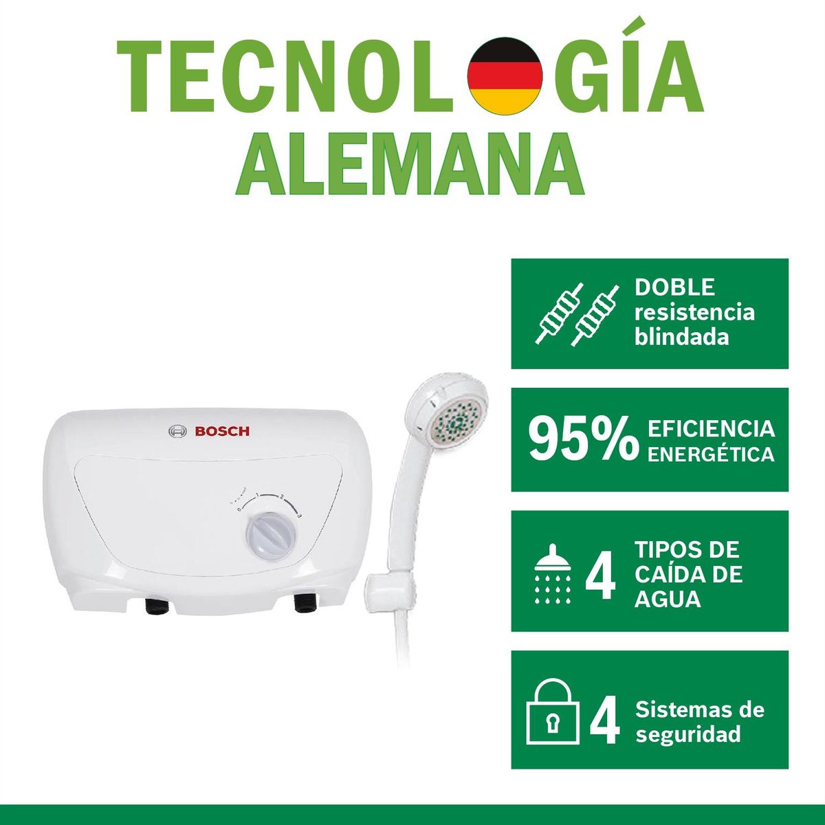 BOSCH - Rapiducha Eléctrica Bosch Relax EWI 5.5kW