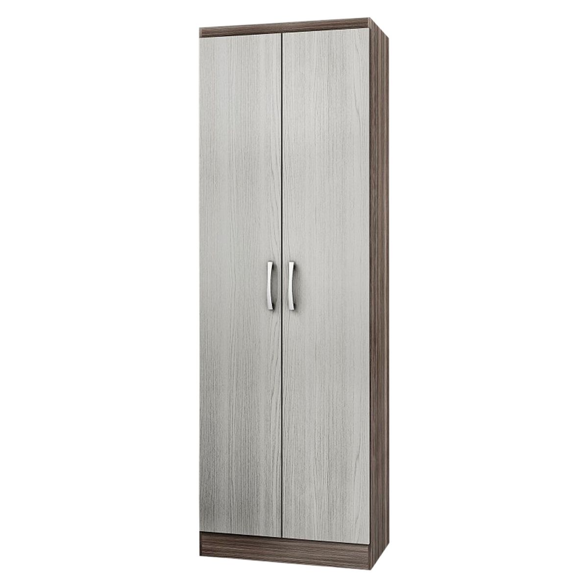 GENIALFLEX - Ropero 2 puertas Multiuso Grafito/Champagne