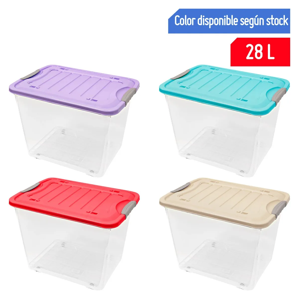 REYPLAST - Caja Organizadora con Ruedas Suprema #40 Reyplast 28L