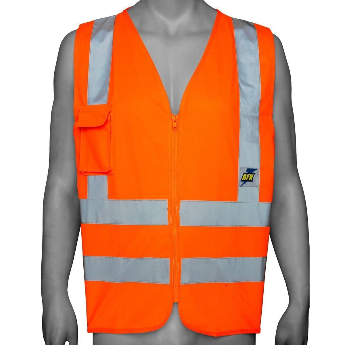 REDLINE - Chaleco Reflectivo Alta Velocidad Naranja Talla única