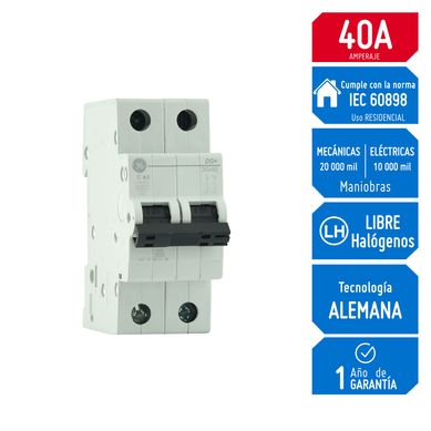 Interruptor Termomagntico 2x40A GE