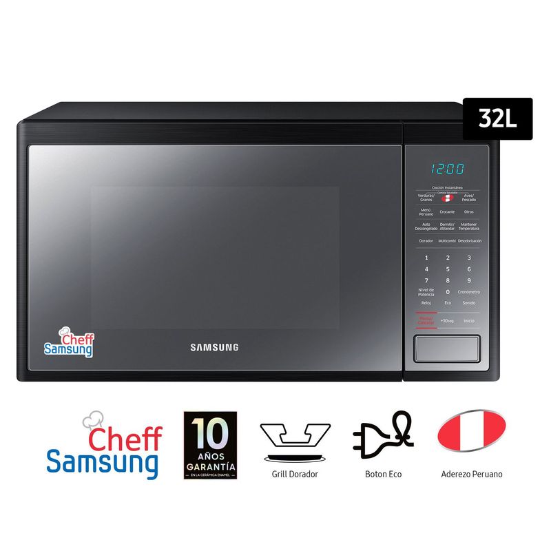 SAMSUNG - Horno microondas 32L MG32J5133AM