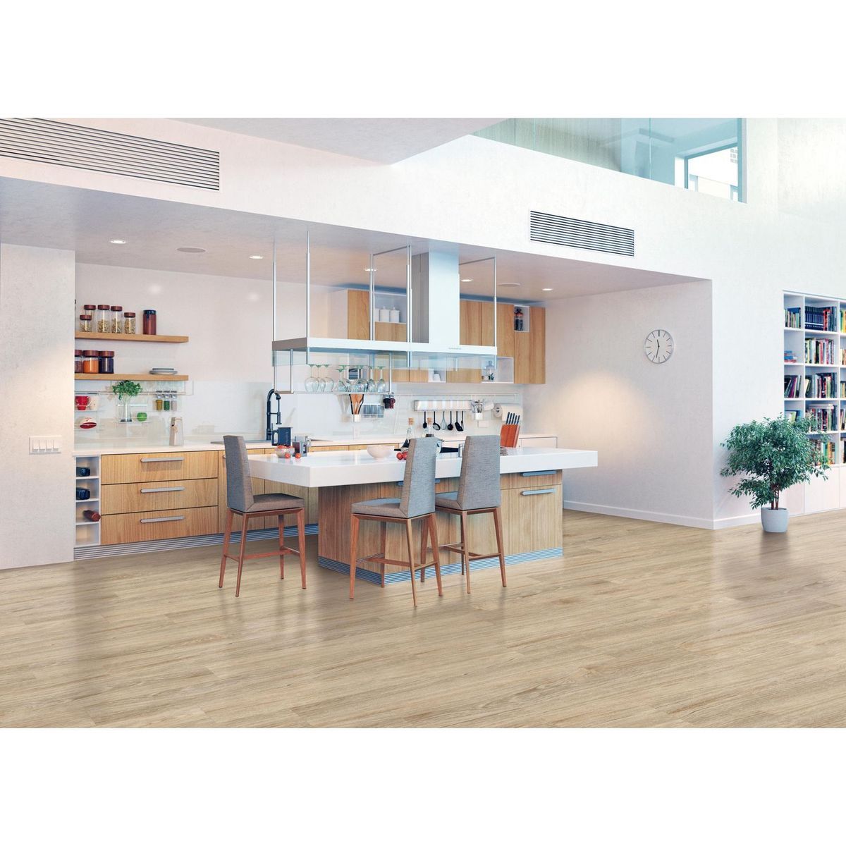 CICOGRES - Porcelanato Natural Roble 20x120cm 1.2m2