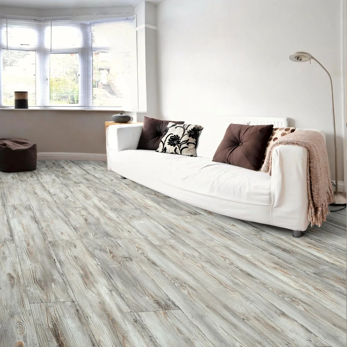 HOLZTEK - Piso Laminado Madera Gris AC5 10mm 1.3m2