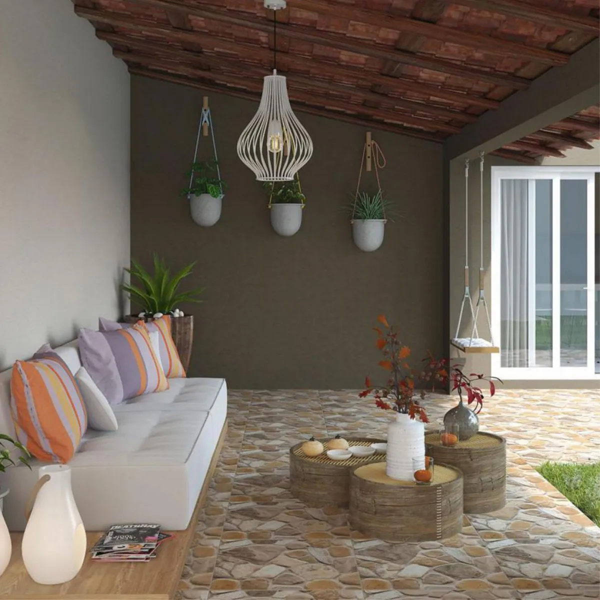 INCEFRA - Cerámica Piedra 57x57cm rendimiento: 2.6m2 para piso