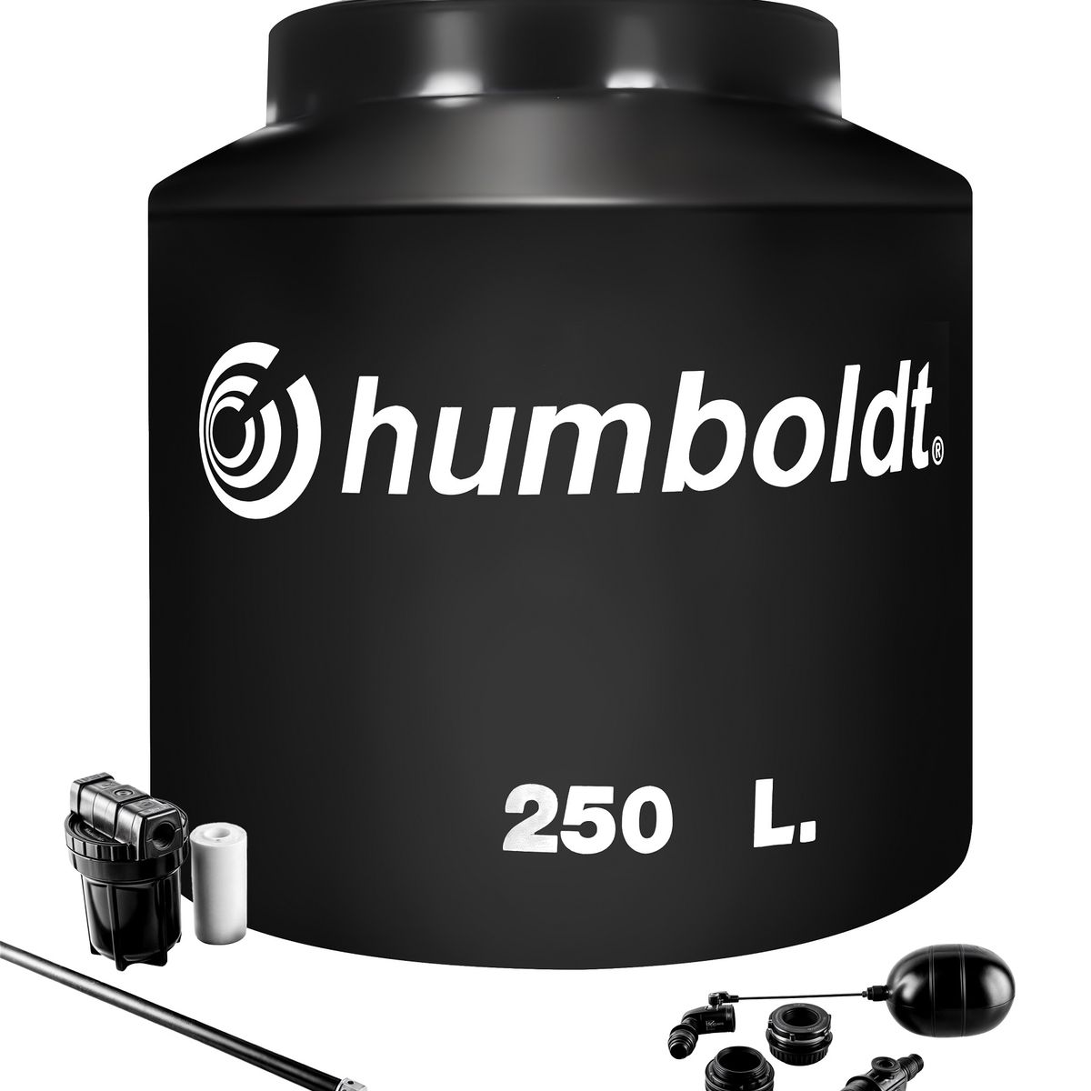 HUMBOLDT - Tanque de Agua Negro Humboldt 250 L + Accesorios