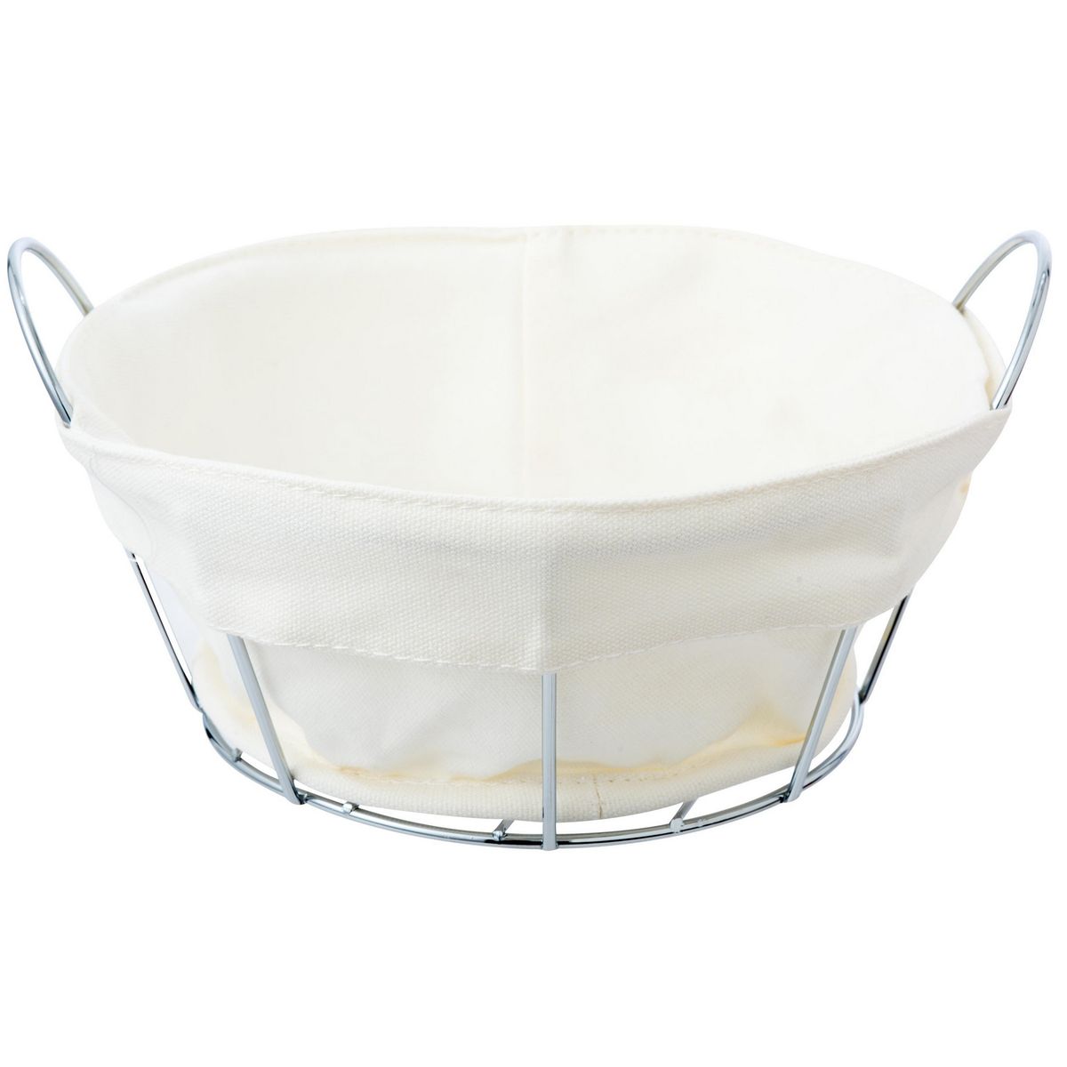 JUST HOME COLLECTION - Canasta de Pan Redondo Cromado