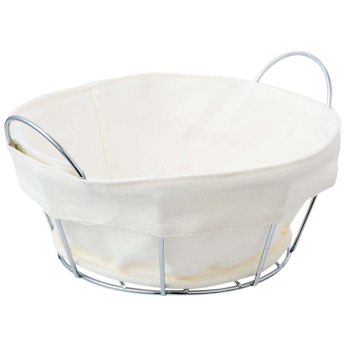 JUST HOME COLLECTION - Canasta de Pan Redondo Cromado