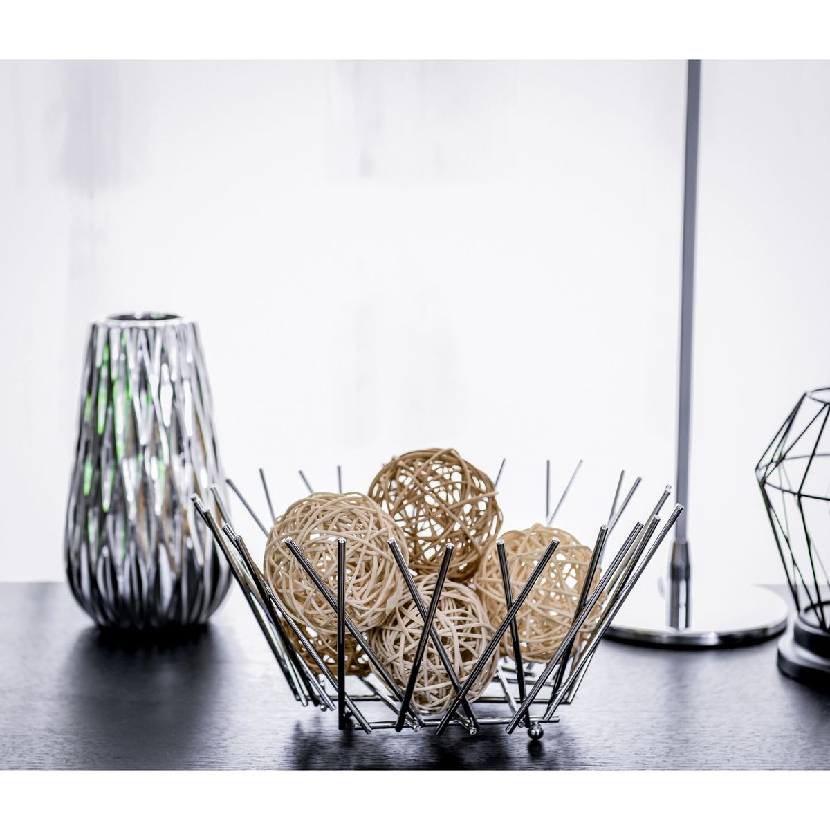 JUST HOME COLLECTION - Canasta para Fruta Cromada