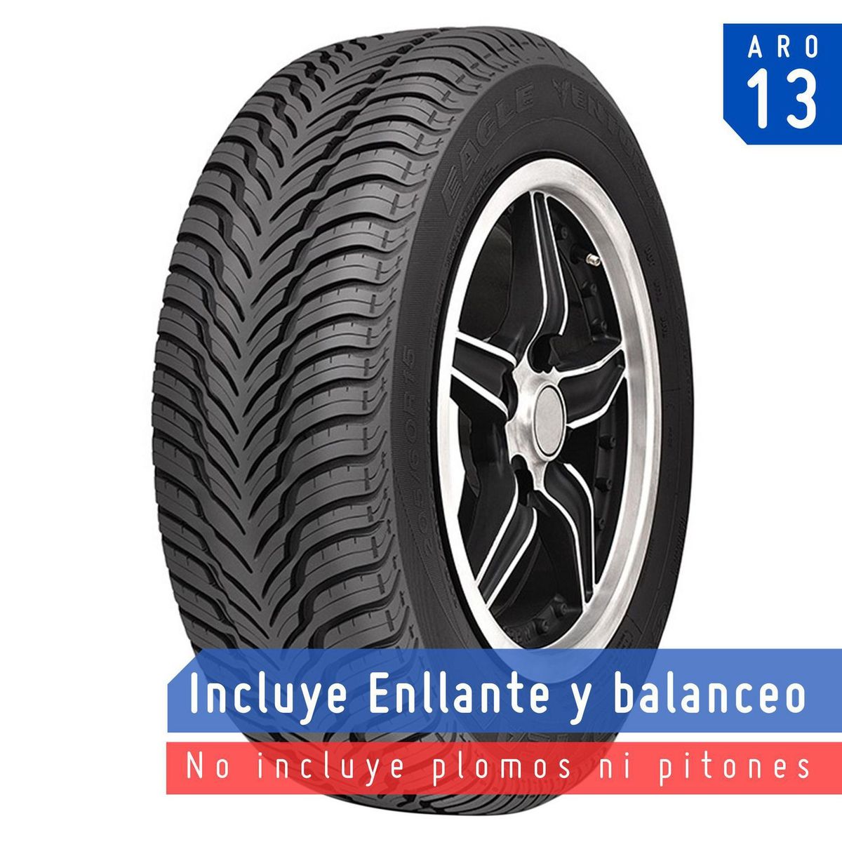 GOODYEAR - Llanta Goodyear Eagle Ventura 185/70 R13 86H