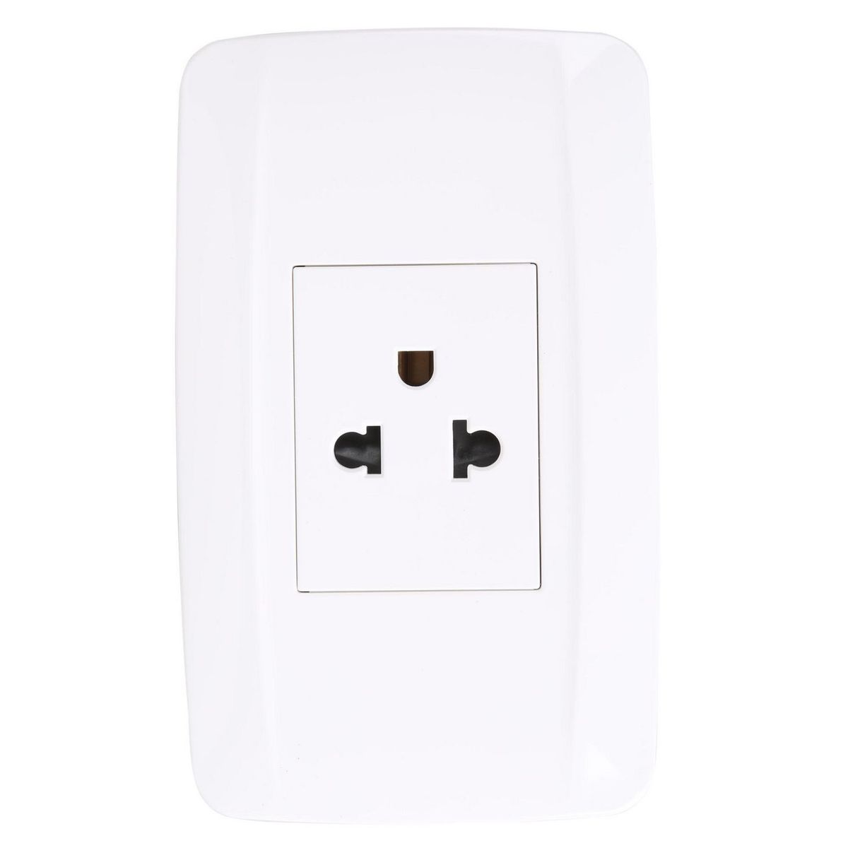 KARSON - Tomacorriente Simple P/T Primmus Blanco