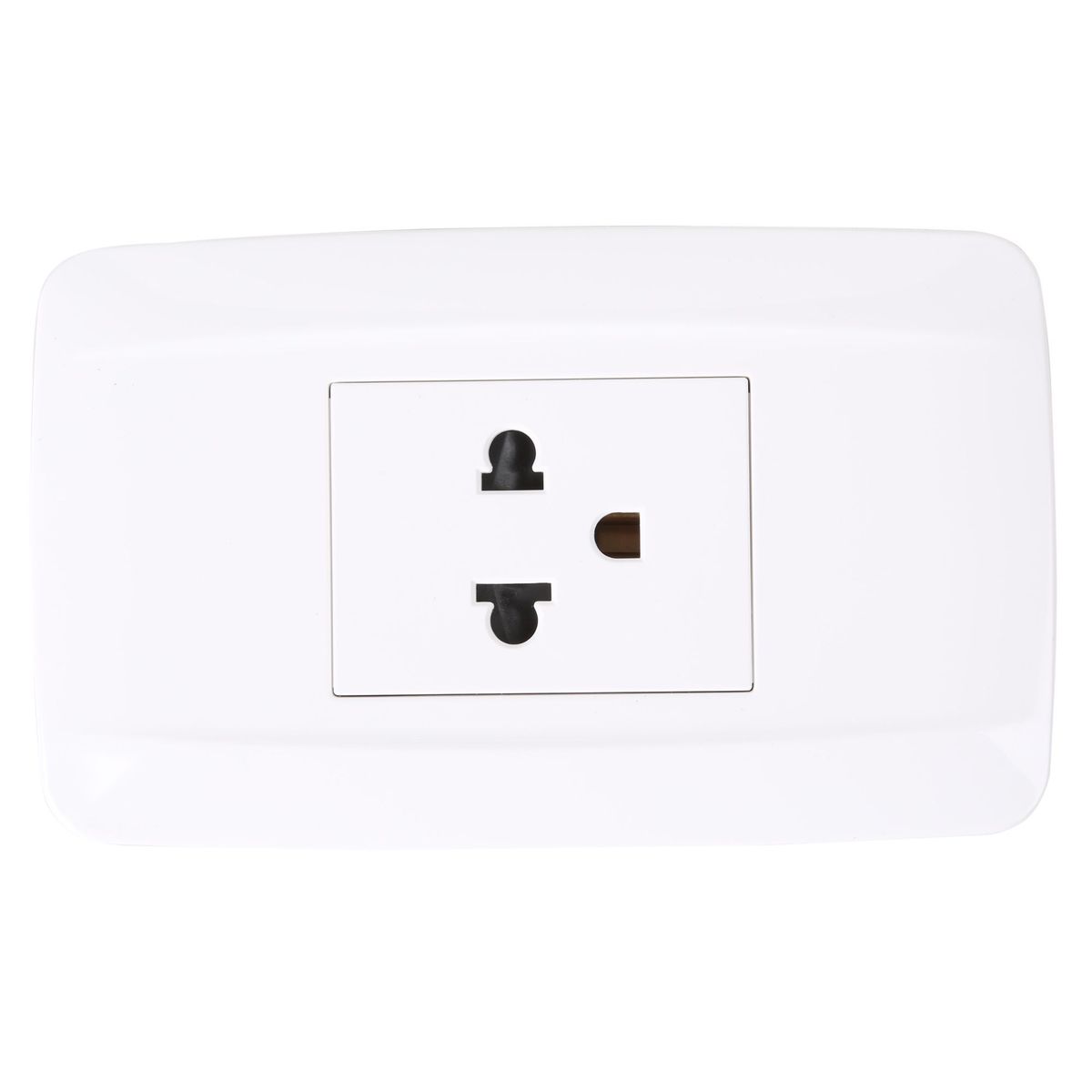 KARSON - Tomacorriente Simple P/T Primmus Blanco