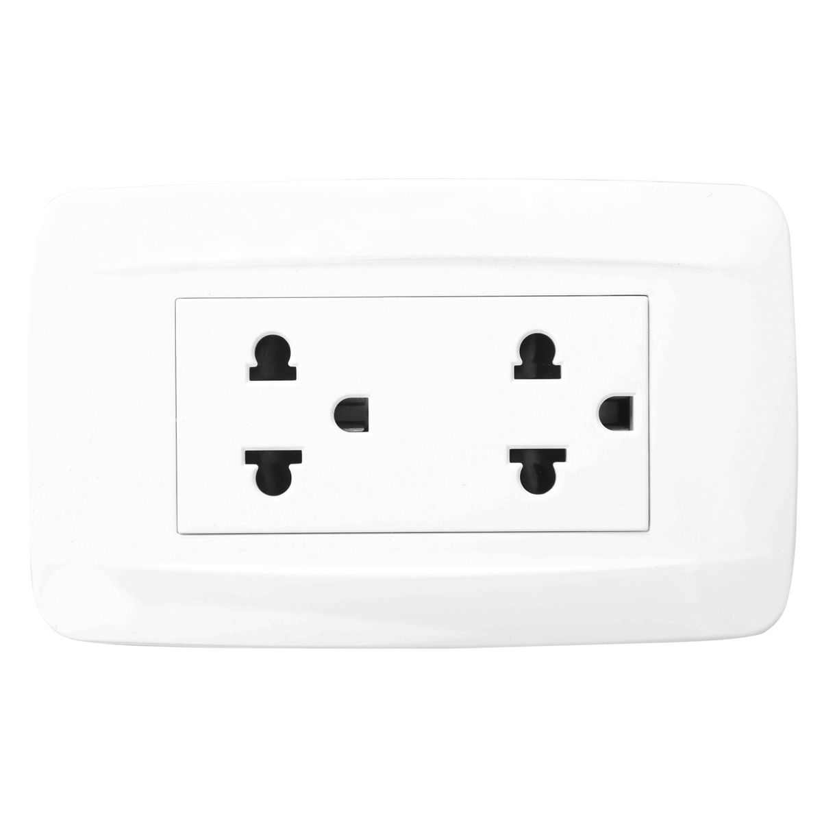 KARSON - Tomacorriente Doble P/T Primmus Blanco