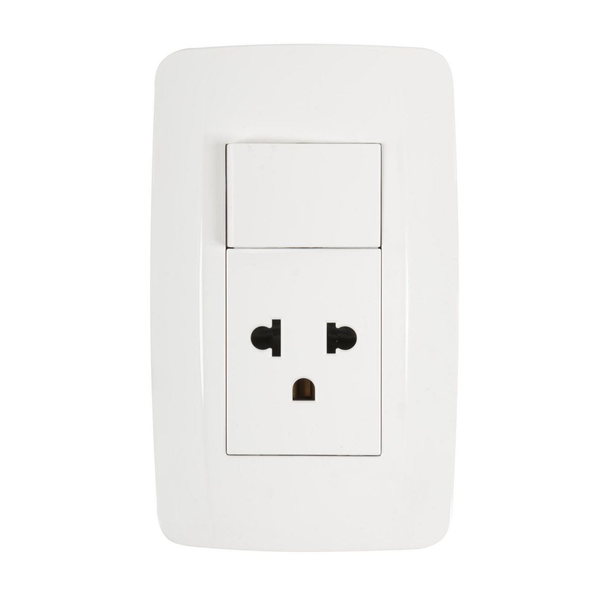 KARSON - Interruptor + Tomacorriente Simple P/T Primmus Blanco