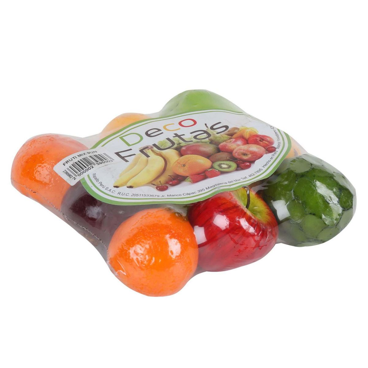 RAPALLO - Set de 9 Frutas Decorativas Plástico