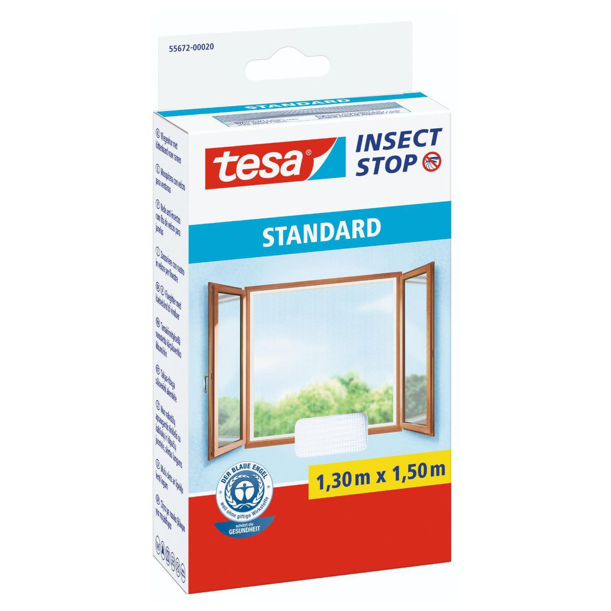 TESA - Malla Mosquitera Adhesiva Insectos Stop 1.3x1.5m Blanco