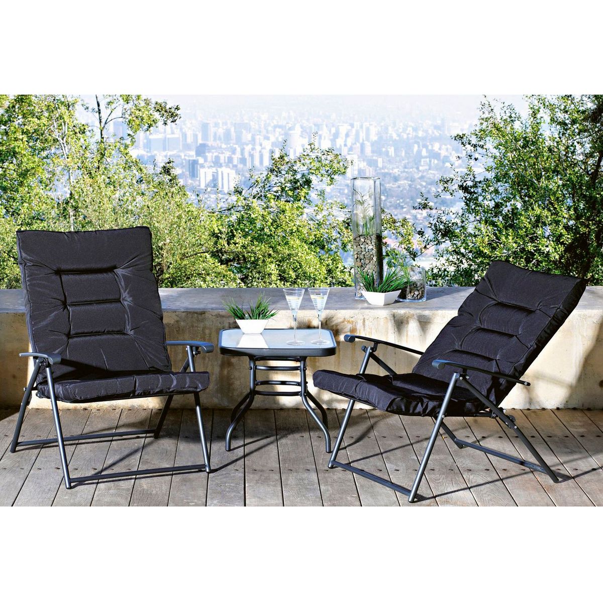 JUST HOME COLLECTION - Juego de balcón Sao Paulo 2 personas