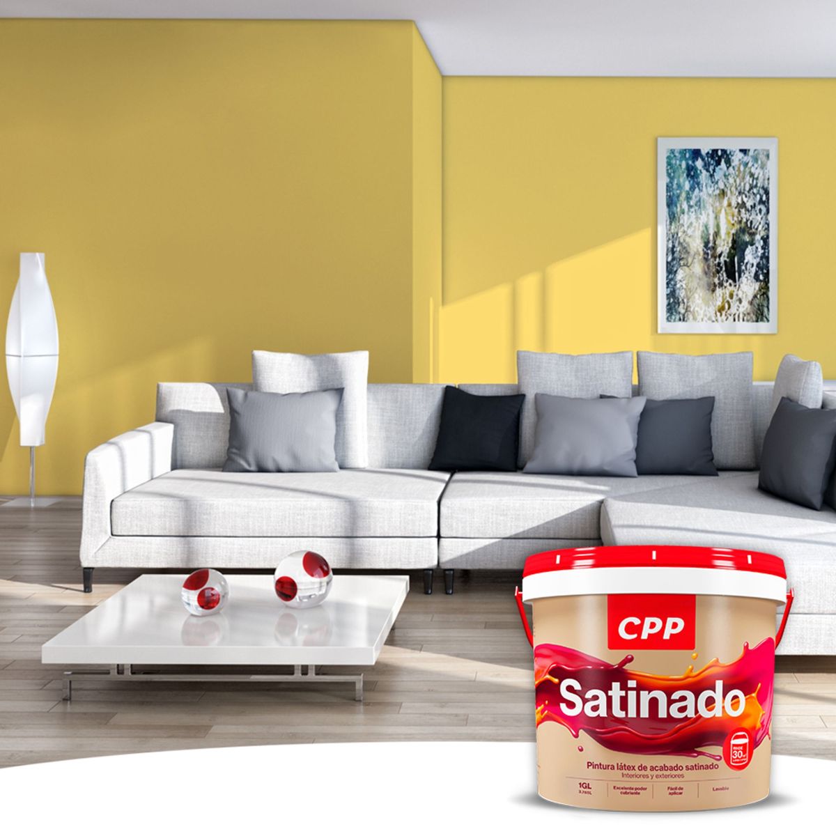 CPP - Pintura CPP Látex Satinado Margarita 1GL