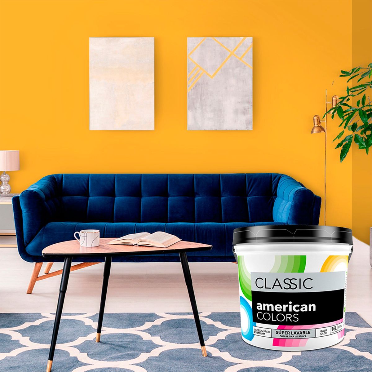 AMERICAN COLORS - Pintura American Latex Mate Critrico 1GL