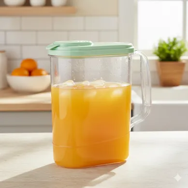 Refri Jarra Rey 2.5 L Pl�stico Transparente/Celeste