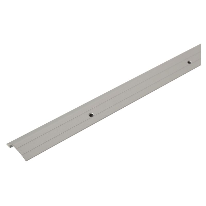 ARCANSAS - Perfil de Transición Aluminio Satinado Plata Taladrado