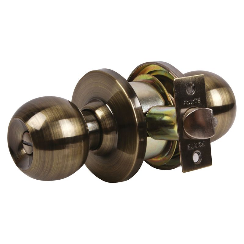 FORTE - Cerradura de Pomo Baño Bronce