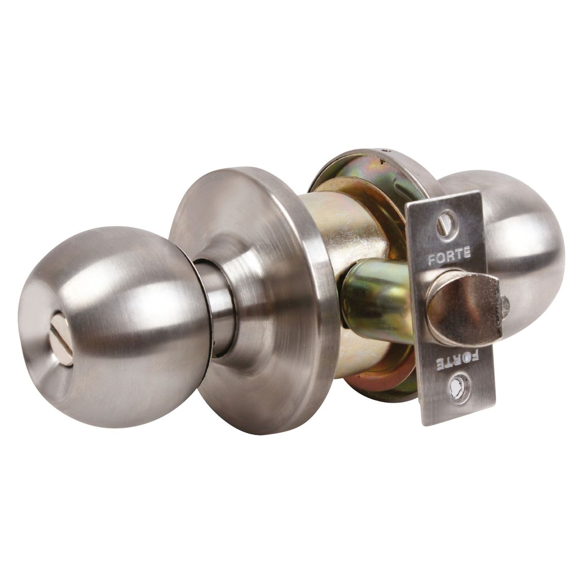 FORTE - Cerradura de Pomo Baño Acero Inoxidable