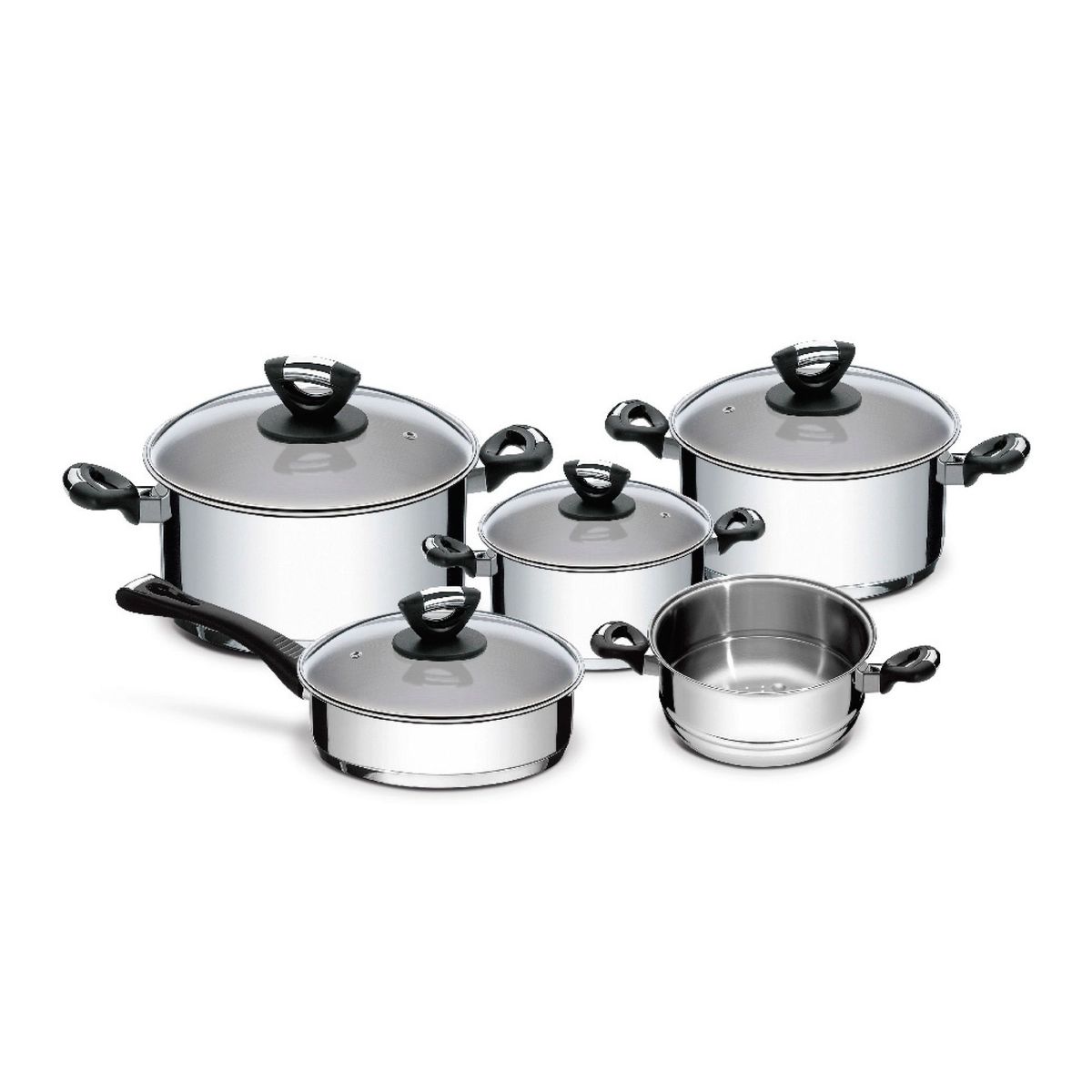 TRAMONTINA - Juego de ollas 8 piezas Solar