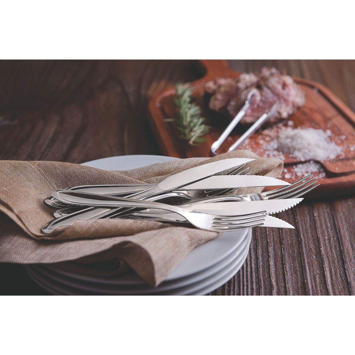 TRAMONTINA - Juego de Cubiertos 24 Piezas Laguna