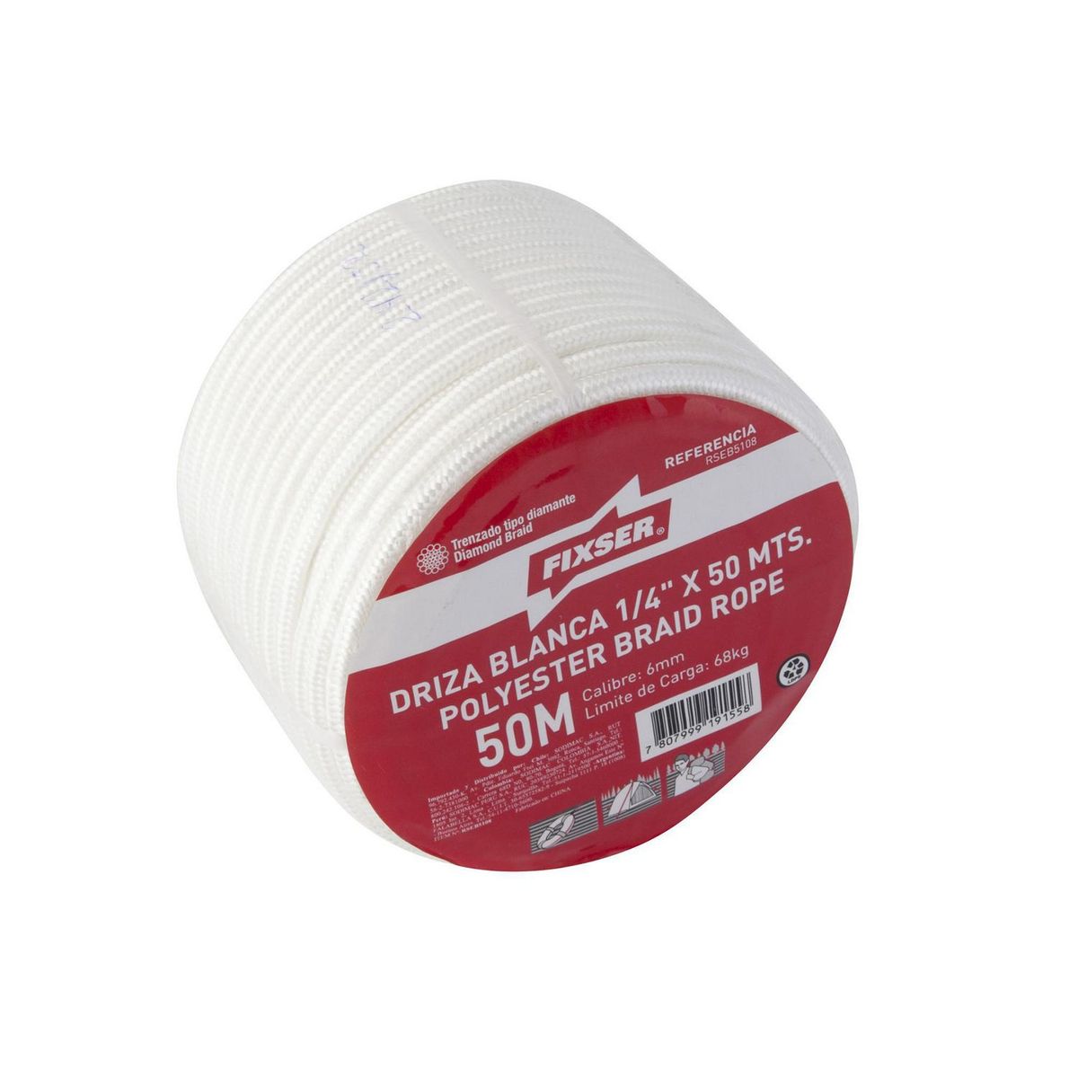 FIXSER - Driza de 1/4 x 50 m.