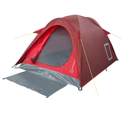 Carpa Para 2 Personas Modelo Cng205 Color Rojo Con Gris