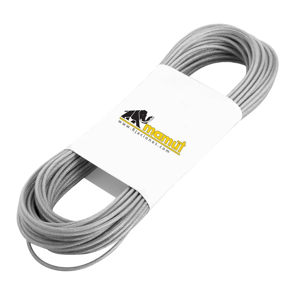 MAMUT - Cable de Acero Plastificado para Tendedero 1/16-3/32 20 m