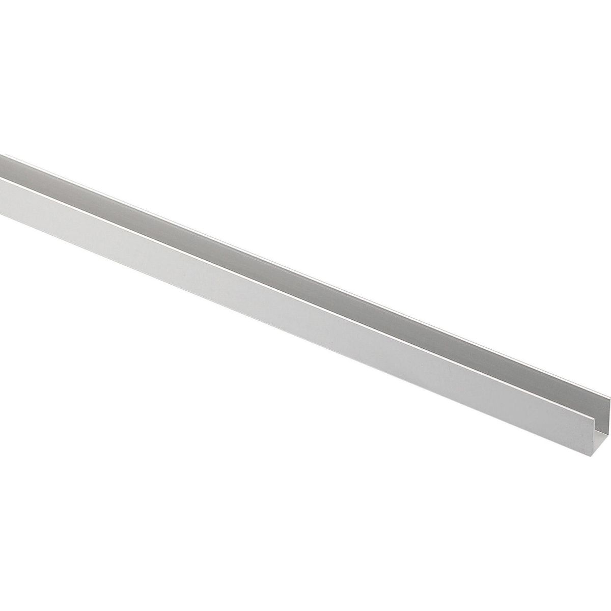 ARCANSAS - Ángulo U Plata Mate 10x20 x 1 m.