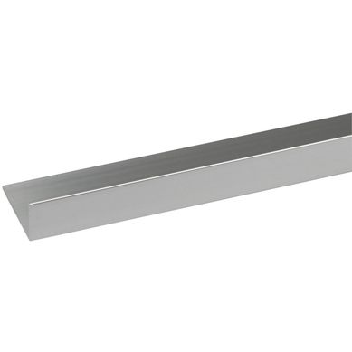 ngulo L Aluminio Plata 20x10 x 1 m.