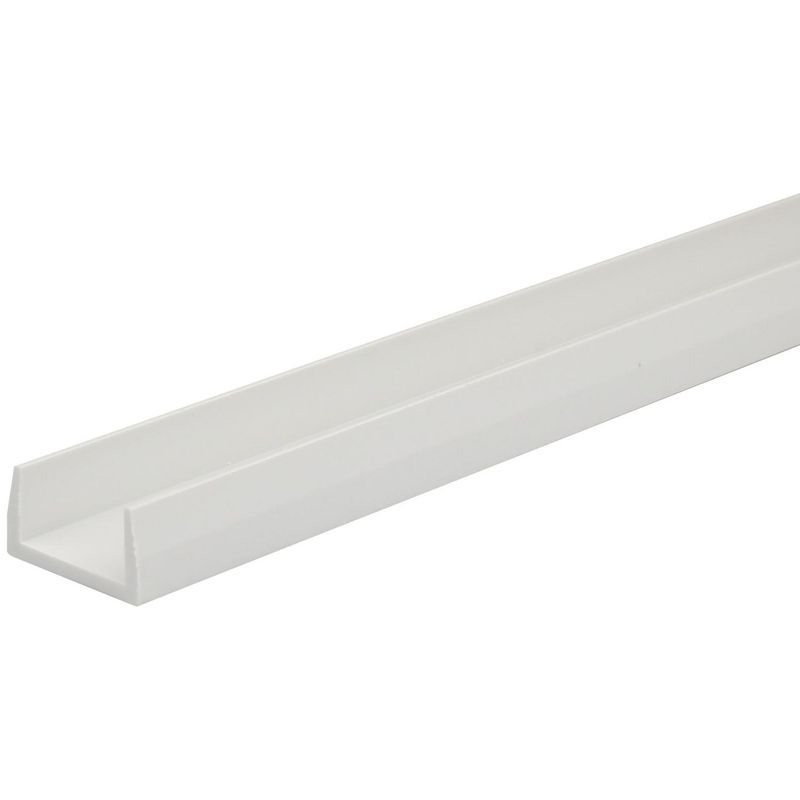 ARCANSAS - Ángulo U PVC Blanco 24x13 x 1 m.