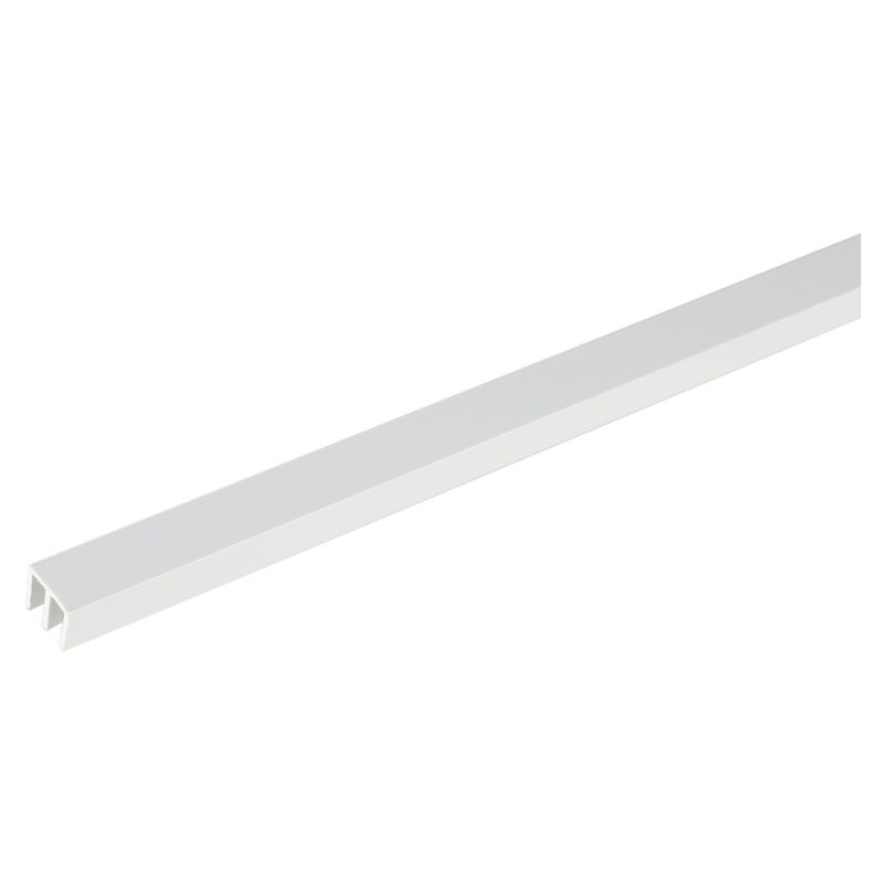 ARCANSAS - Ángulo U Doble PVC Blanco 19x15 x 1 m.