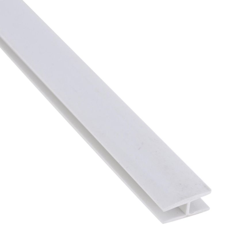 ARCANSAS - Perfil Cantonera H PVC Blanco 15x10x6 x 1 m.