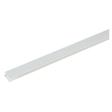 Perfil H PVC Blanco 20x20x8 x 1 m.