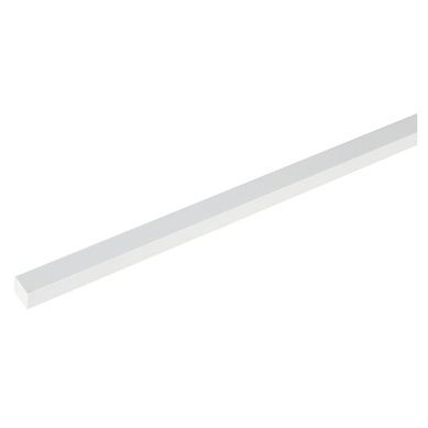 Barra Cuadrada PVC Blanca 15 mm. x 1 m.