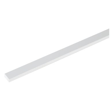 Perfil Rectangular PVC porcelana 127