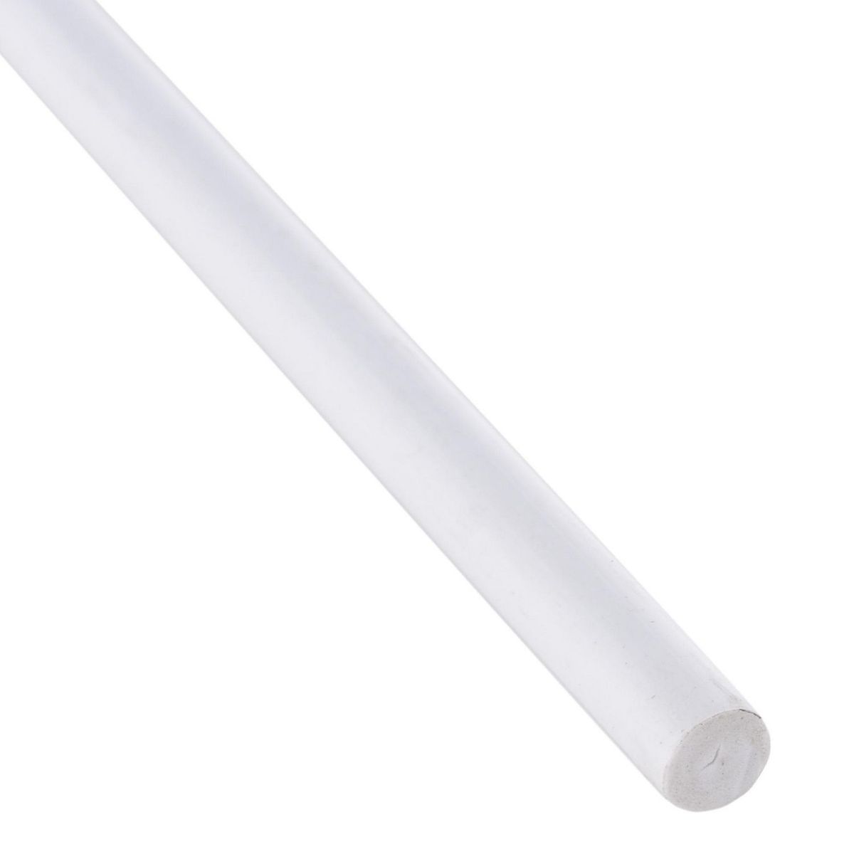 ARCANSAS - Barra Redonda PVC Blanca 8 mm. x 1 m.