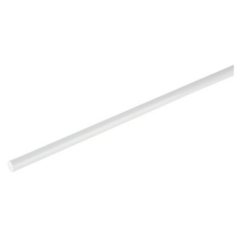ARCANSAS - Barra Redonda PVC Blanco 10 mm. x 1 m.