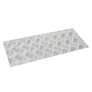 Lmina de Aluminio Antideslizante 200x500x1.5 mm.