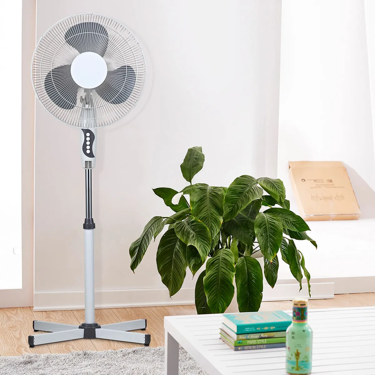 RECCO - Ventilador de Pie 3 en 1 - 16" RD-40G3 Blanco Recco 50 W